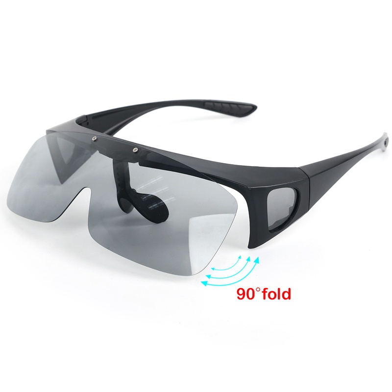 Kính Mát Lật Phân Cực Chống Tia UV Đổi Màu Sắc Thời Trang Cho Nam