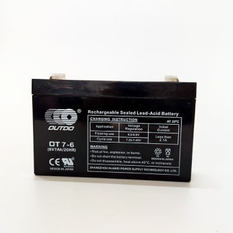 Bảo hành 12  tháng Ắc quy Outdo 6V-7Ah OT7-6  7ah dùng cho đồ chơi trẻ em , ô tô đồ chơi , cân điện 