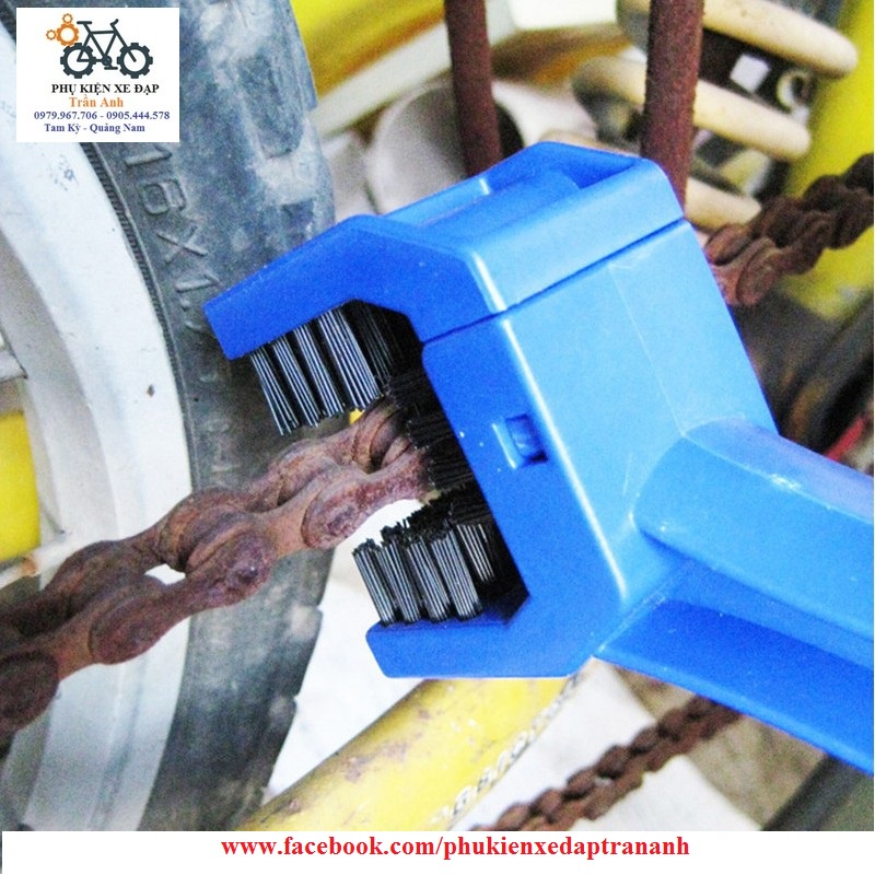 Bàn chải vệ sinh sên xích líp xe đạp - Cọ vệ sinh sên xích