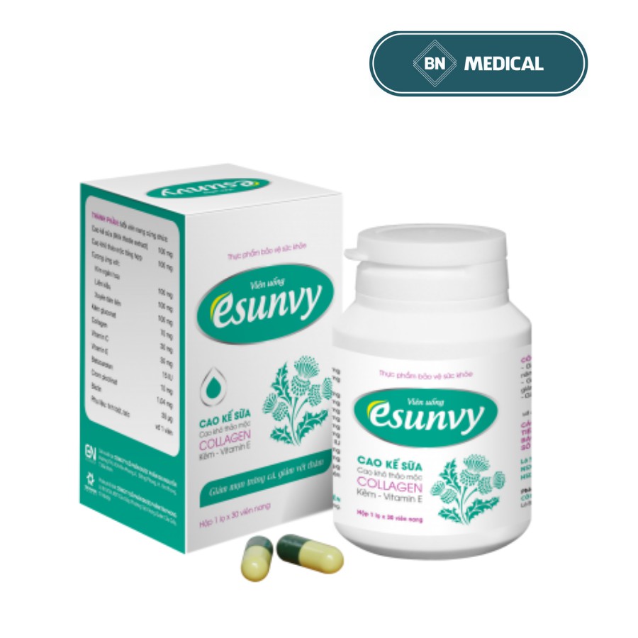 [Sẵn] Viên uống ngừa mun Esunvy - chiết xuất Thảo dược  Chĩnh Hãng