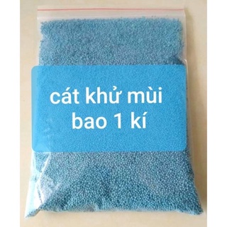 Cát Vệ Sinh Mèo Khử Mùi, Thơm Lâu và Siêu Vón 1kg (túi đựng trắng hoặc xanh)