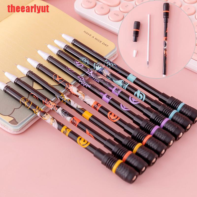 theearlyut Non Slip Coated Spinning Pen Rolling Pen Ball Point Improve Learning Supplies