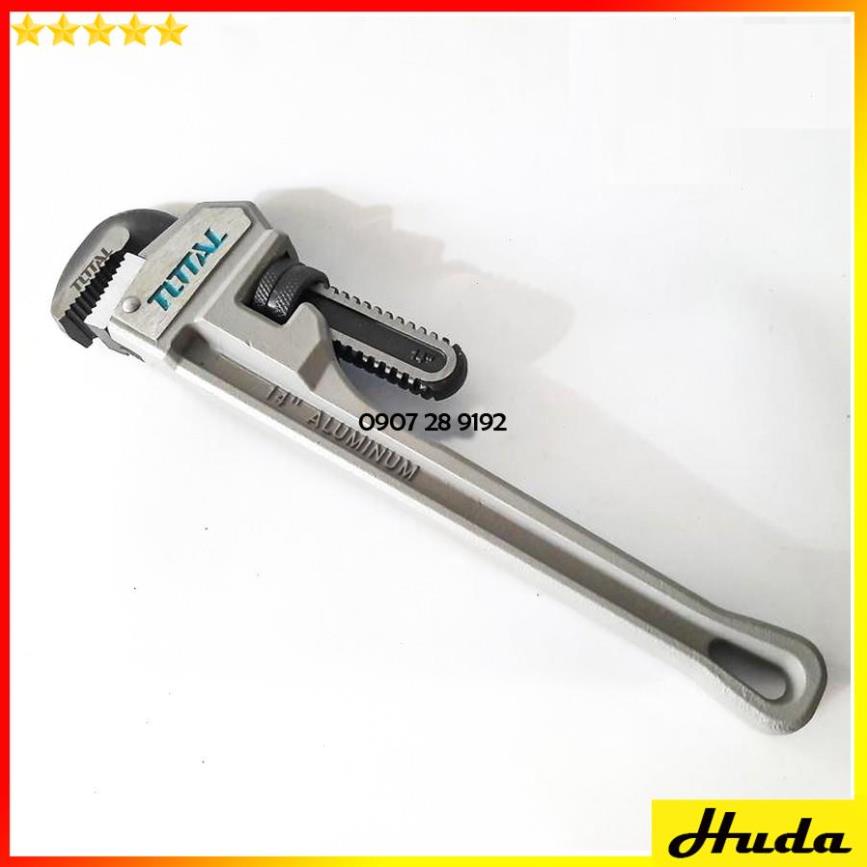 Mỏ lết răng độ kẹp 50mm Total Ingco tay cầm nhôm  siêu cứng  vặn mở bulong đai ốc sửa chữa cơ khí ống nước máy móc 1234