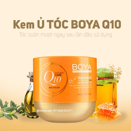 Kem Ủ  phục hồi tóc , giúp mềm mượt Tóc Boya Hair Treatment Q10