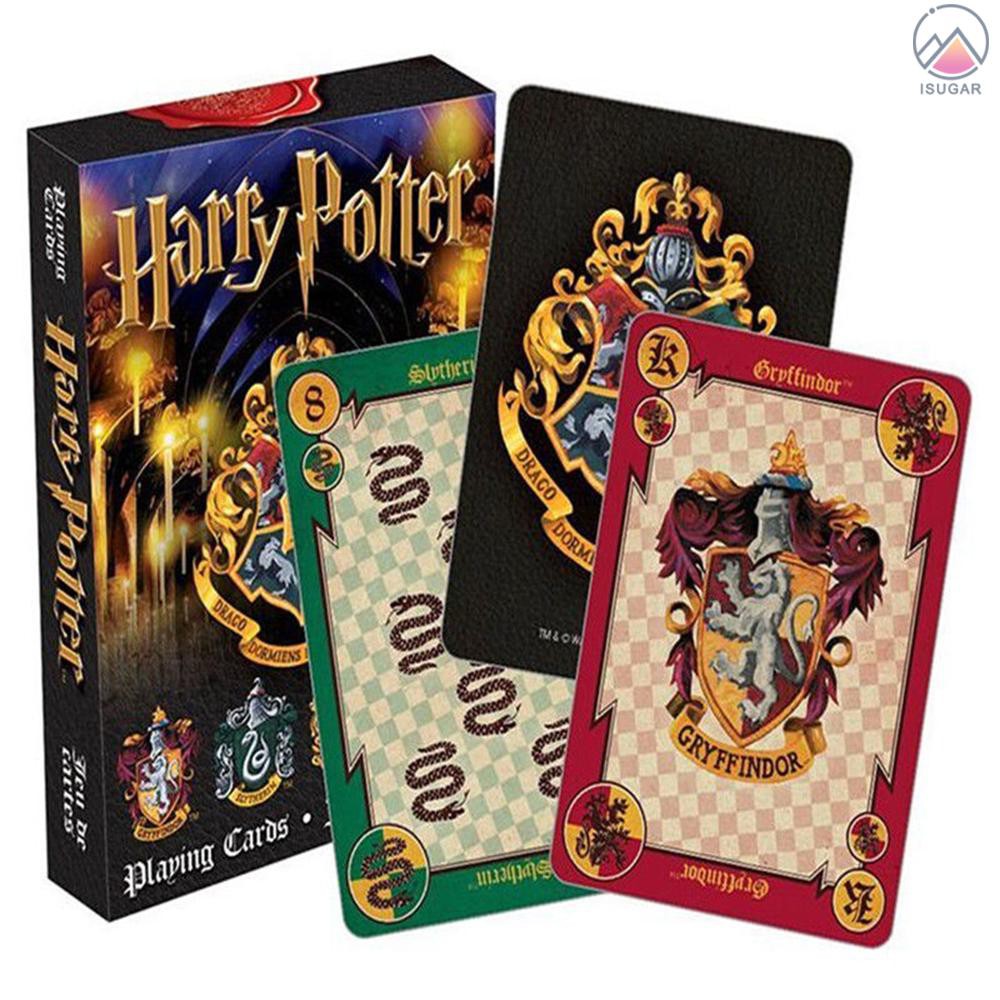 Playing Card Set Decks Box Table Desk Party Travel Game for Harry Potter Symbols / Hogwarts House Po