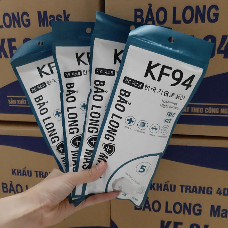 Khẩu trang Bảo Long KF 94 - Khẩu trang người lớn(gói 5c) | BigBuy360 - bigbuy360.vn