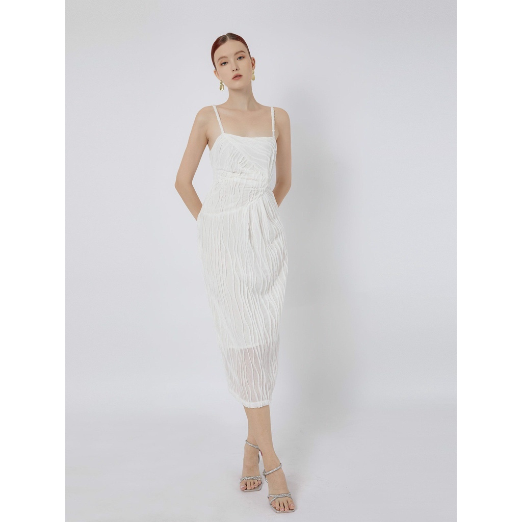 Đầm Nữ Hai Dây Sunset Waist Ruffled , Chất Vải Cotton Thoải Mái, WDD000019,SOMEHOW