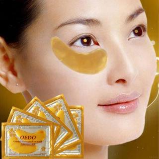(hàng Mới Về) Set 2 Mặt Nạ Mắt Collagen Pha Lê Vàng Chống Nếp Nhăn Loại Bỏ Quầng Thâm Cho Nữ