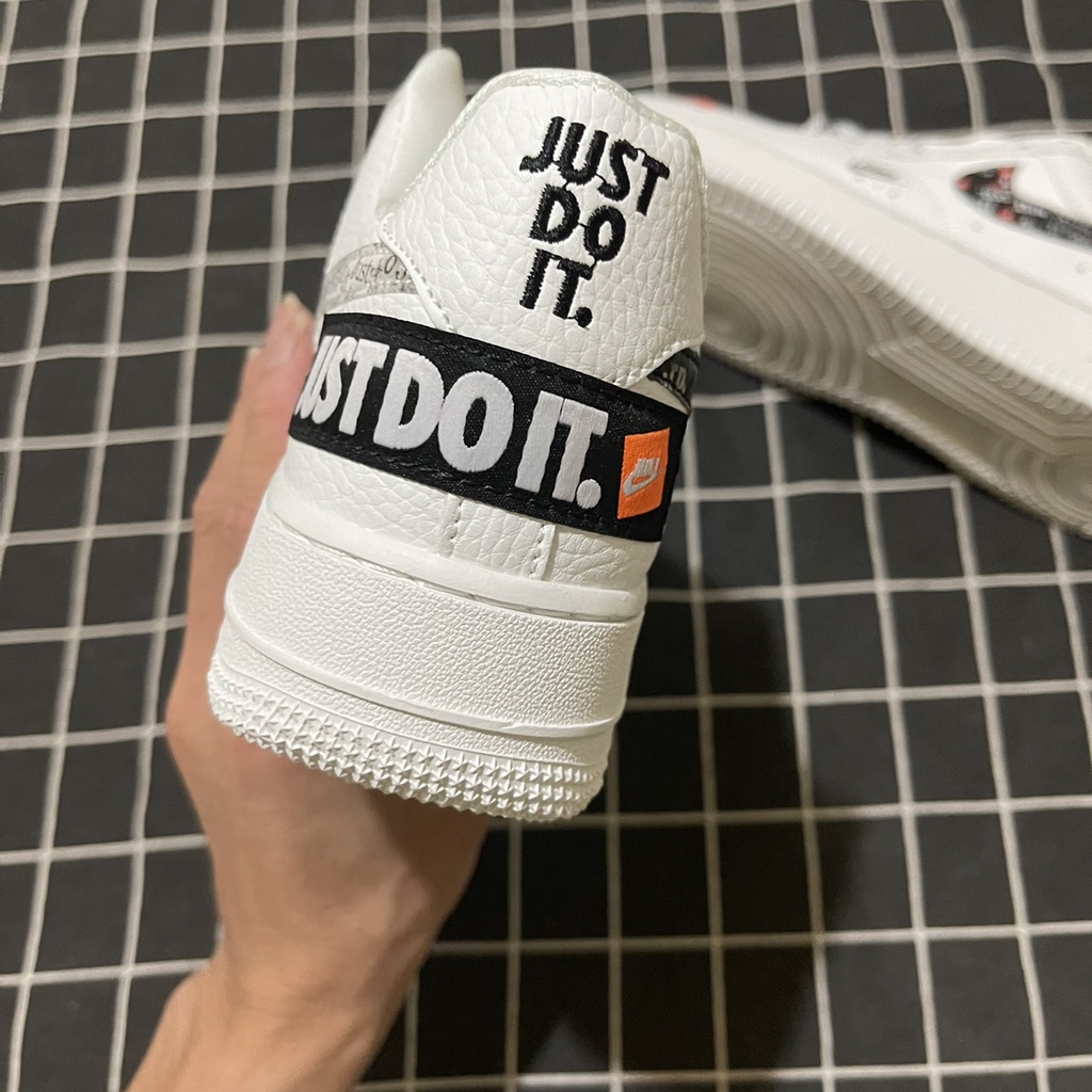 Giày AF1 just do it trắng cam cao cấp