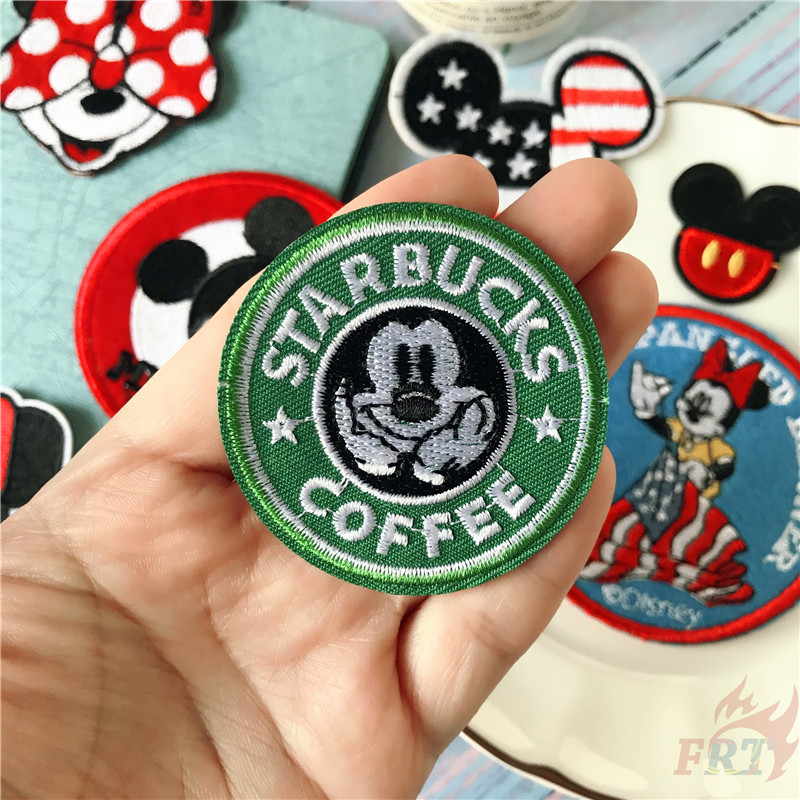 Tấm ủi trang trí trang phục thêu hình chuột Mickey/Minnie đáng yêu