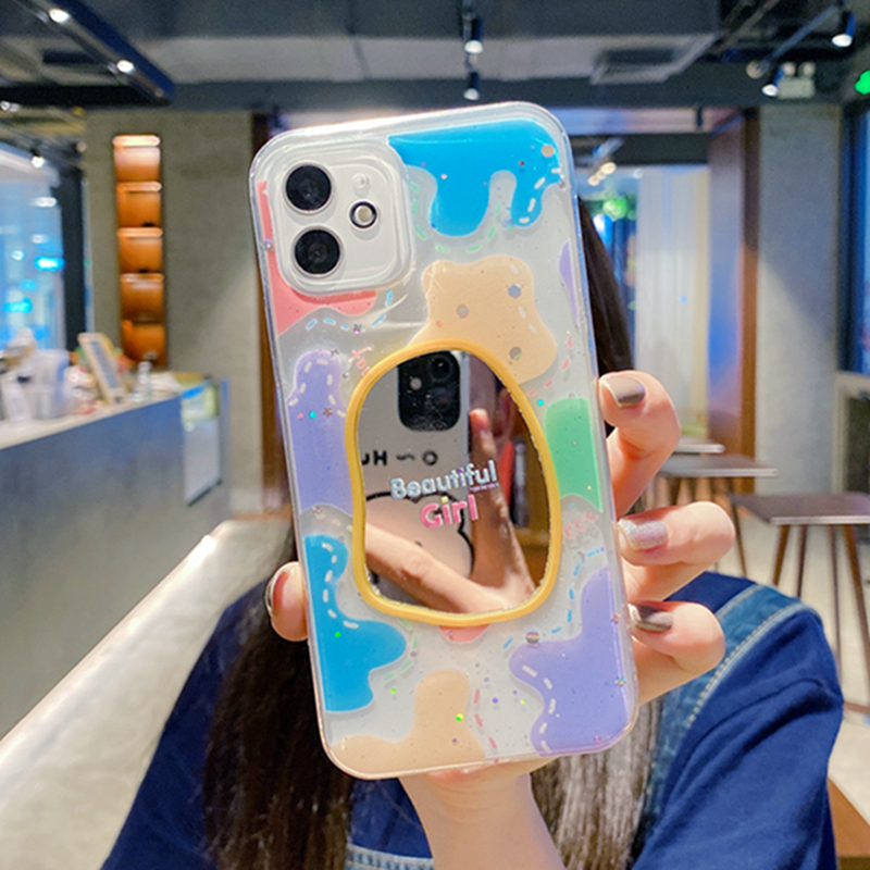 Ốp Lưng Tráng Gương Họa Tiết Hình Học Cho Iphone 12 12promax 11 11pro Max X Xr Xs Max Xr 8 7 Plus 6 6s Plus | BigBuy360 - bigbuy360.vn