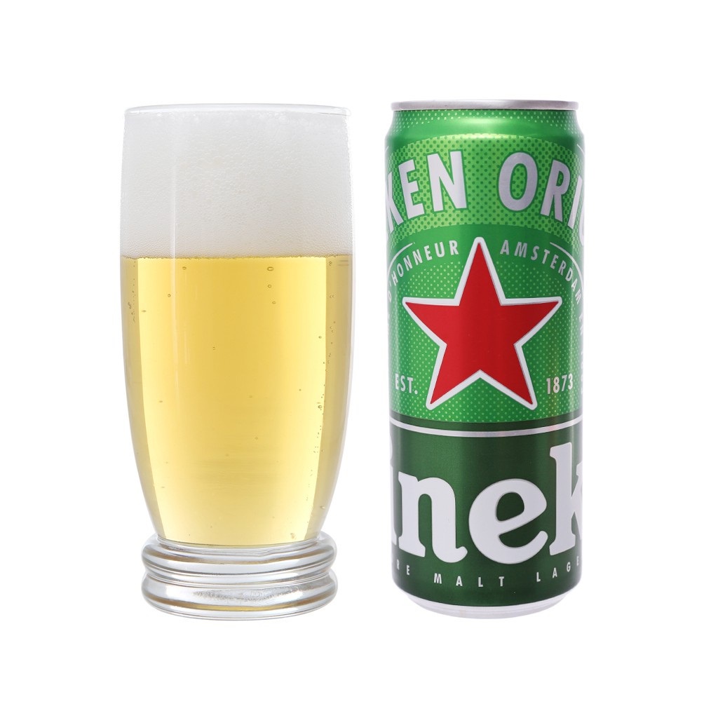 Thùng 24 Lon Cao Bia Heineken Sleek - Heineken Cao 330ml/Lon Date Luôn Mới