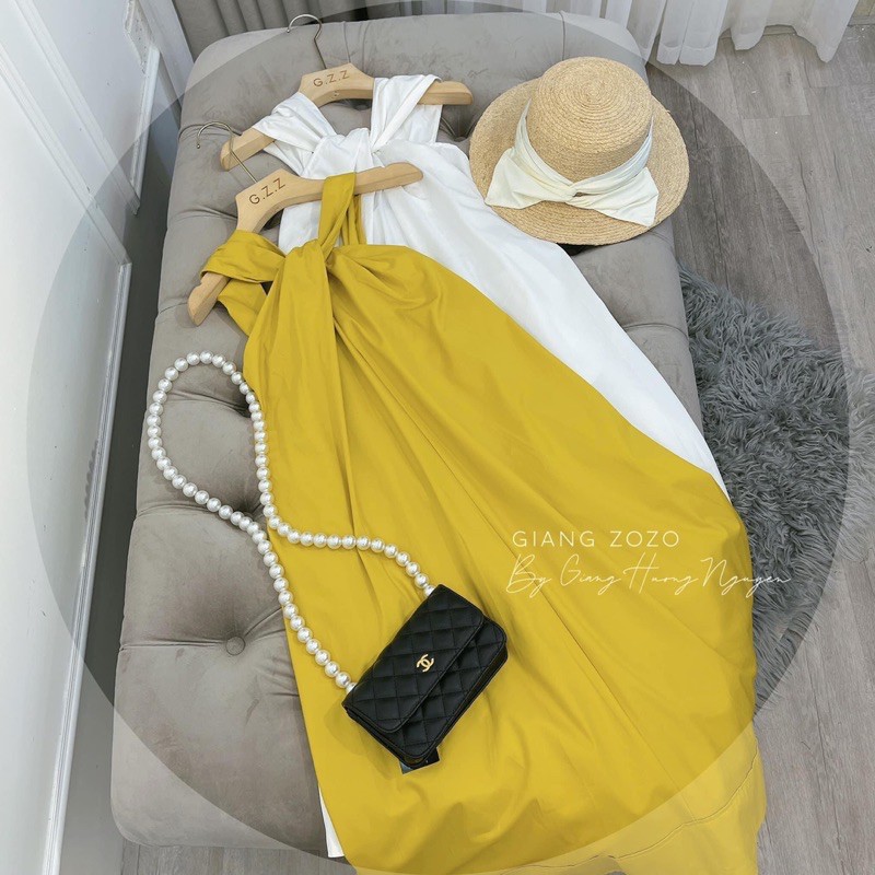 [Mã FAGREEN245 giảm 10% tối đa 30K đơn 99K] Đầm maxi cổ yếm dáng suông hàng đẹp chất mềm⚡️2 màu ảnh thật | BigBuy360 - bigbuy360.vn