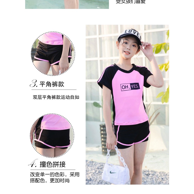 Bộ Đồ Bơi Tay Dài Chống Nắng Dành Cho Bé Gái 10-12 - 15 Tuổi | BigBuy360 - bigbuy360.vn