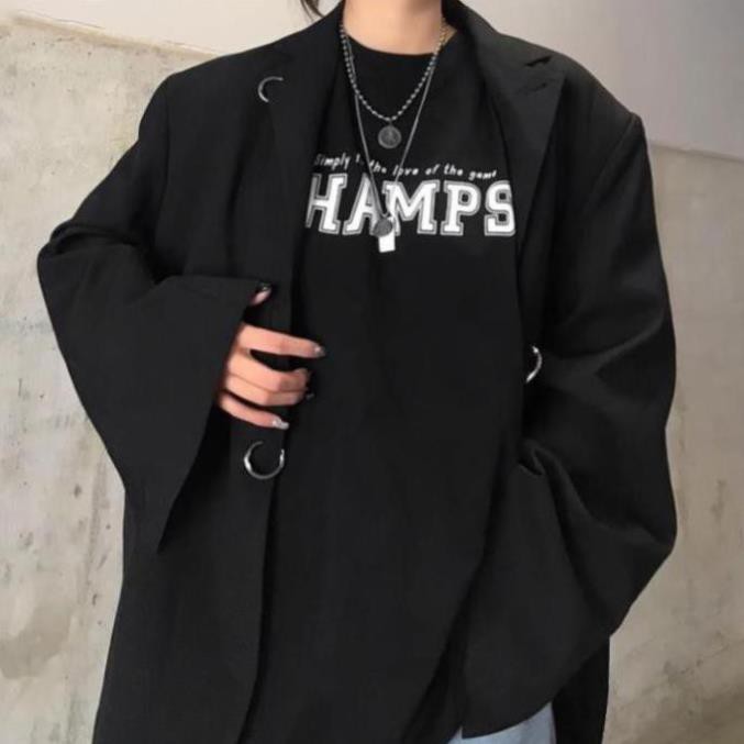 Áo thun tay lỡ form rộng Oversize S6, áo phông Unisex siêu xinh Champs A72 | BigBuy360 - bigbuy360.vn