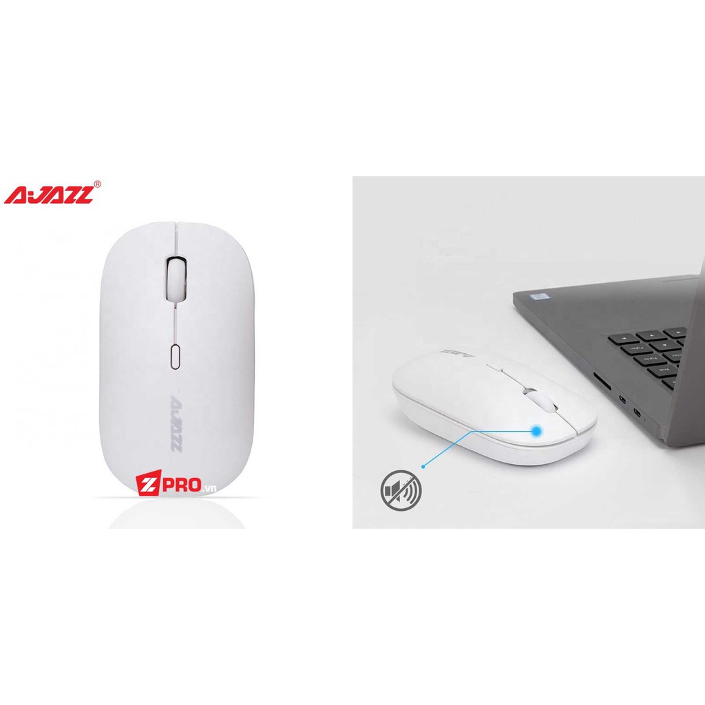 Chuột Wireless Silent (Không dây) Chính hãng Ajazz i18 - BH 2 năm