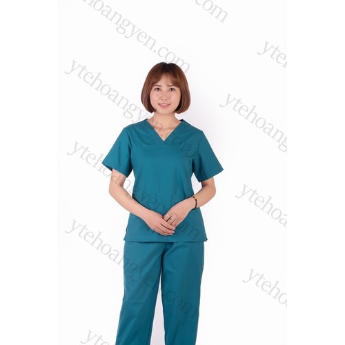 Quần Áo Nha Sỹ- Spa Nam Nữ vải đẹp - Màu Xanh Cổ Vịt