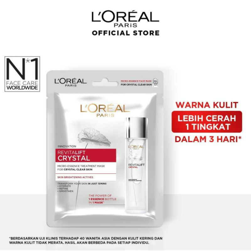 (Hàng Mới Về) Mặt Nạ Serum Dưỡng Da Loreal Paris Revitalift Tinh Thể Micro