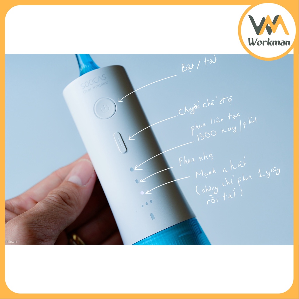 Tăm Nước Vệ Sinh Răng Miệng Xiaomi Soocas W3 Pro - Bản Nâng Cấp - HÀNG CHÍNH HÃNG