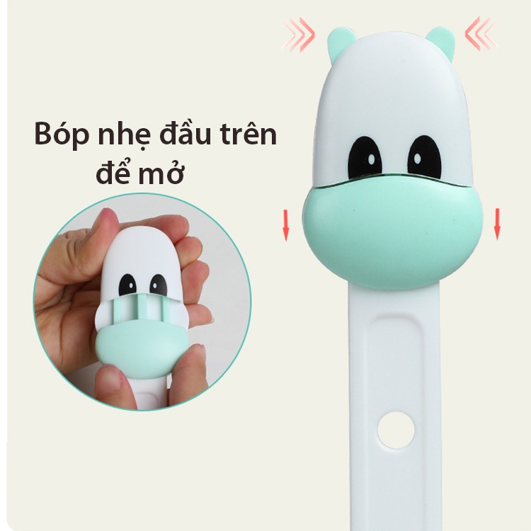 Khóa tủ, khóa ngăn kéo, khóa gài tủ lạnh cao cấp bò sữa đáng yêu