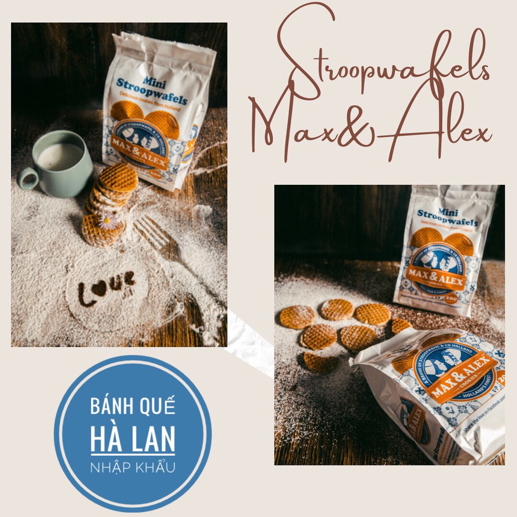 Bánh Stroopwafels Max & Alex - Đặc sản Hà Lan Nhập Khẩu