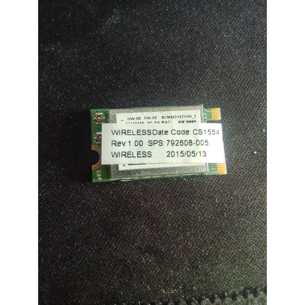 Card WiFi + Bluetooth Broadcom BCM943142Y tháo máy HP chuẩn NGFF M.2