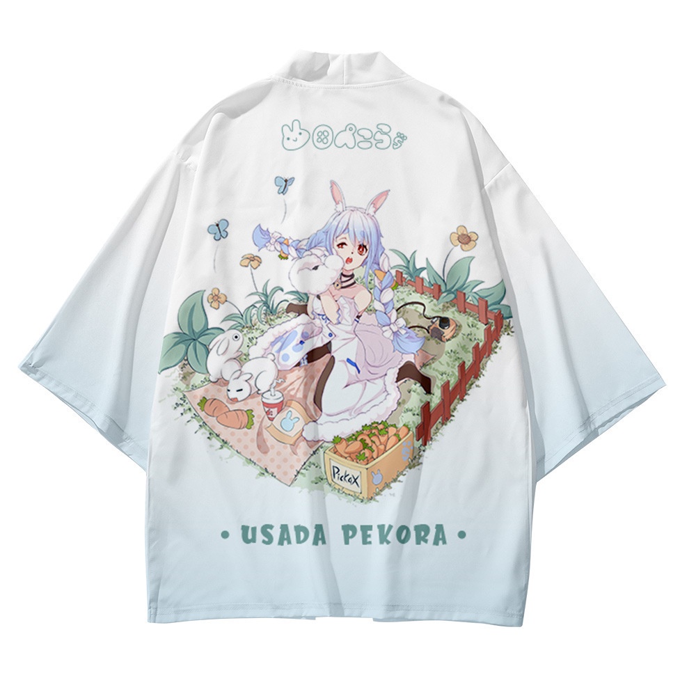 Mới Trang Phục Kimono In Họa Tiết Anime Thỏ Pekra
