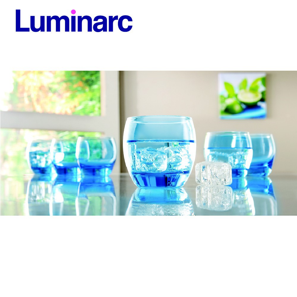 Bộ 6 ly thấp thủy tinh Luminarc Salto Ice Blue 320ml_J1584 (Xanh)