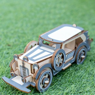 Đồ chơi lắp ráp gỗ 3D Mô hình Xe ô tô Ford Laser
