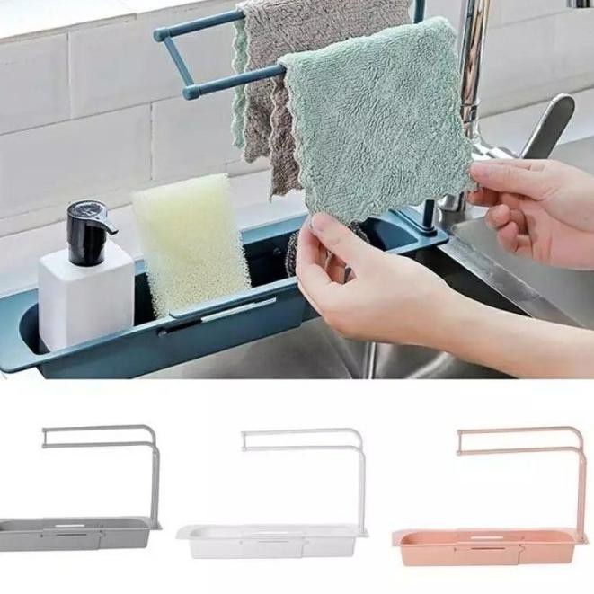 Giá Đựng Mút Rửa Chén / Khăn Lau Có Móc Treo Tiện Dụng Cho Bồn Rửa Diorder | BigBuy360 - bigbuy360.vn