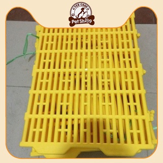 Lót sàn chuồng trại thú cưng động vật bằng nhựa nguyên sinh 1,4kg 40x55cm