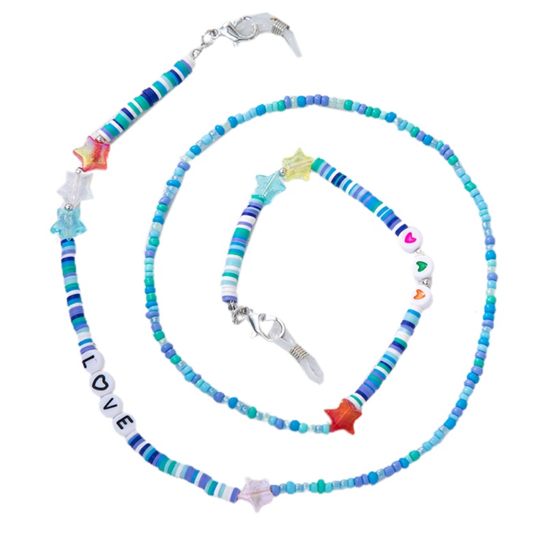 Dây Chuỗi Hạt Nhiều Màu Sắc Đeo Kính Mát Thời Trang Cho Nữ