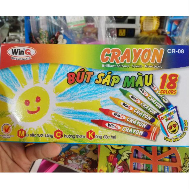 Bút sáp 18 màu WinQ !