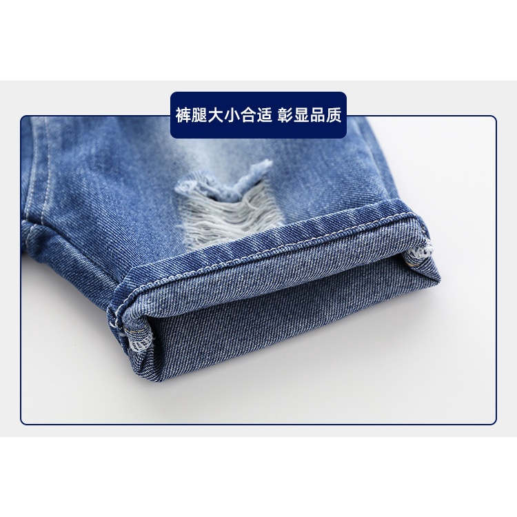 Quần bò bé trai hàn quốc short jean cho trẻ em 2 đến 7 tuổi SKIDS