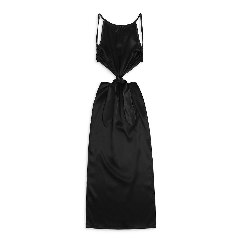 Đầm Nữ Dài Ruffle Strappy Style , Chất Vải Phi Bóng TC , WDD000062,SOMEHOW