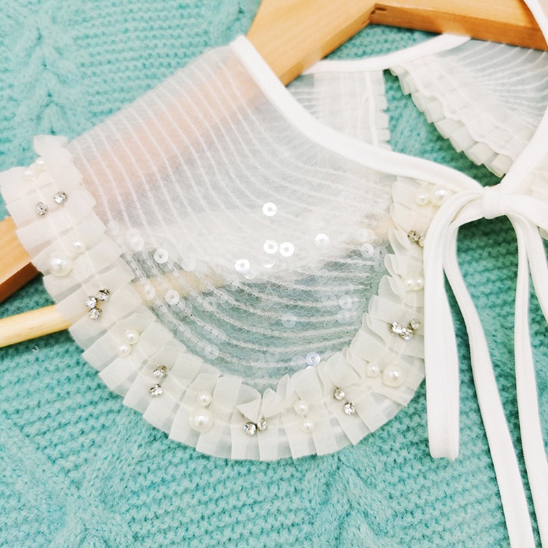 Khăn Quàng Cổ Đính Hạt Có Thể Tháo Rời Thời Trang Dành Cho Nữ