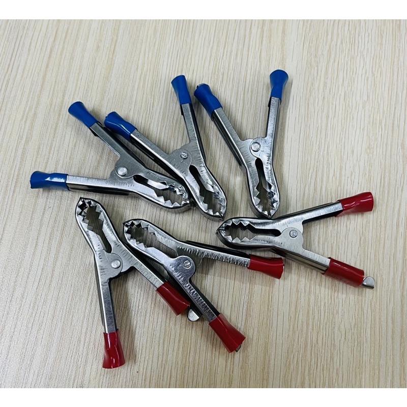KẸP ACQUY CÁ SẤU XI XANH ĐỎ 30A - 8CM -