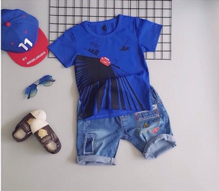 Bộ đồ bé trai (quần jeans áo thun)