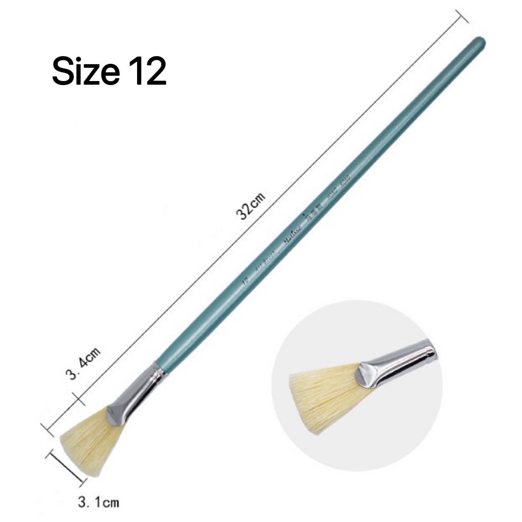 Cọ quạt Bút lông hình quạt Cọ vẽ màu nước màu acrylic Sơn dầu
