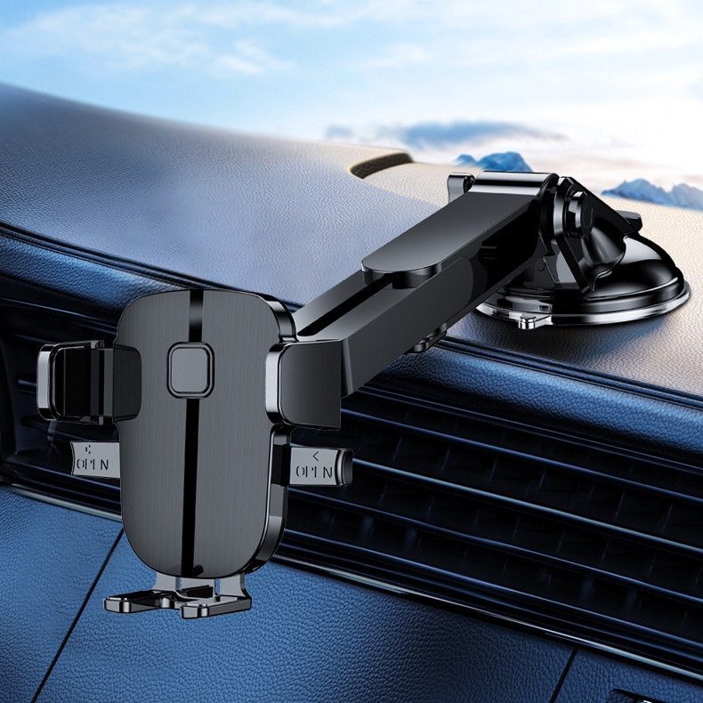 360 ° Giá Đỡ Điện Thoại Gắn Kính Chắn Gió Xe Hơi Xoay Được Điều Chỉnh Được Cho iPhone / Android