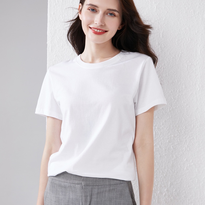 Áo phông nữ, áo thun trơn nữ oversize form rộng, ngắn tay cổ tròn unisex, vải thấm hút tốt, thoáng mát, AO002 | BigBuy360 - bigbuy360.vn