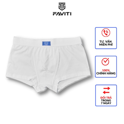 Quần Sịp Đùi Nam Boxer Cạp Chun Chất Cotton Mềm Mịn Thoáng Mát Co Dãn Kháng Khuẩn Faviti QBX022