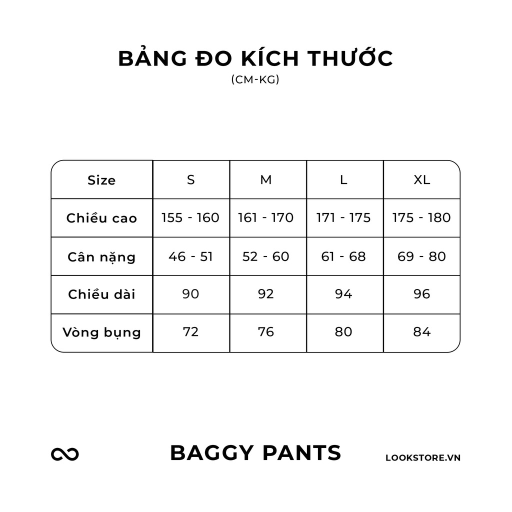 Quần dài cạp chun LOOK BAGGY PANT 2021