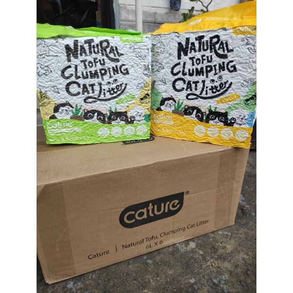 Combo 6 gói Cature Tofucát vệ sinh đậu nành Mỹ dành cho mèo nguyên thùng