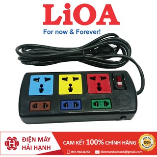 Ổ Cắm Điện LIOA kéo dài 6 ổ - 1 công tắc