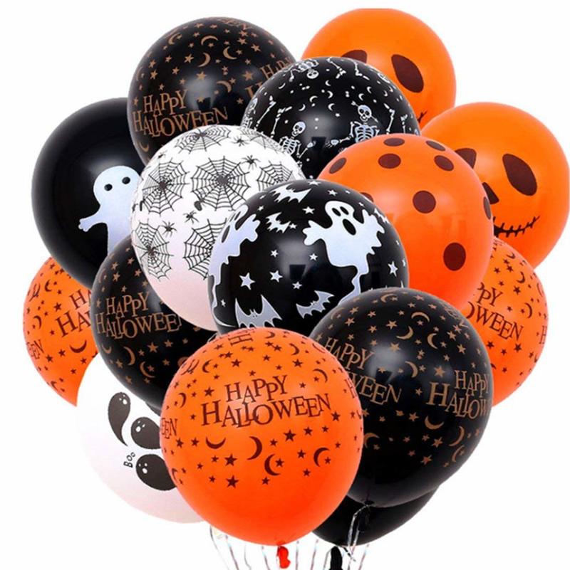 Bộ 10 Bong Bóng Trang Trí Tiệc Halloween, Giáng Sinh