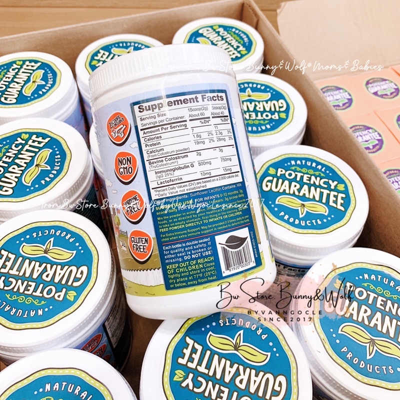 Sữa Non Colostrum + Lactoferrin Nature's Meal USA Hộp 120gr cho bé từ sơ sinh [Hàng Air - Date mới nhất]