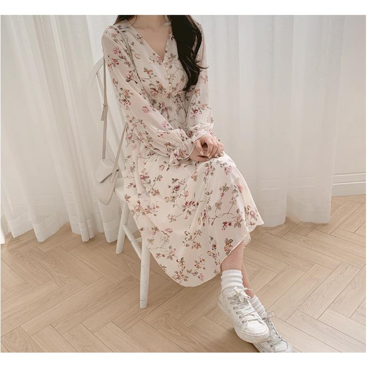 Đầm nữ váy dáng dài 2 lớp xòe bồng bềnh chất dày mát Váy du lịch chụp kỷ yếu -065 | BigBuy360 - bigbuy360.vn