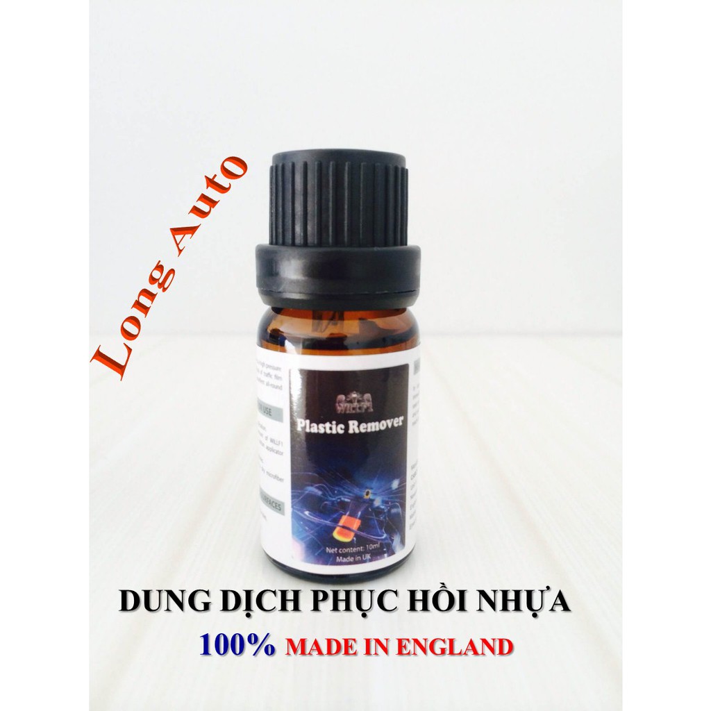 Dung dịch phục hồi nhựa bạc màu Plastic Remover England 10ml