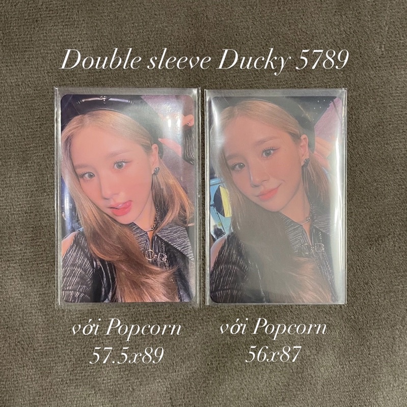 Sleeve Card Ducky World Siêu Dày 0.12mm - Bọc Ảnh Thẻ Không Seal Dán Bịch 100c Sleeve Thế Giới Vịt